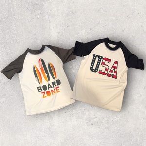 ⭐️ Children's Place Sport Boys Swim Dri-Fit Shirts Large 10/12 - Lot of 2